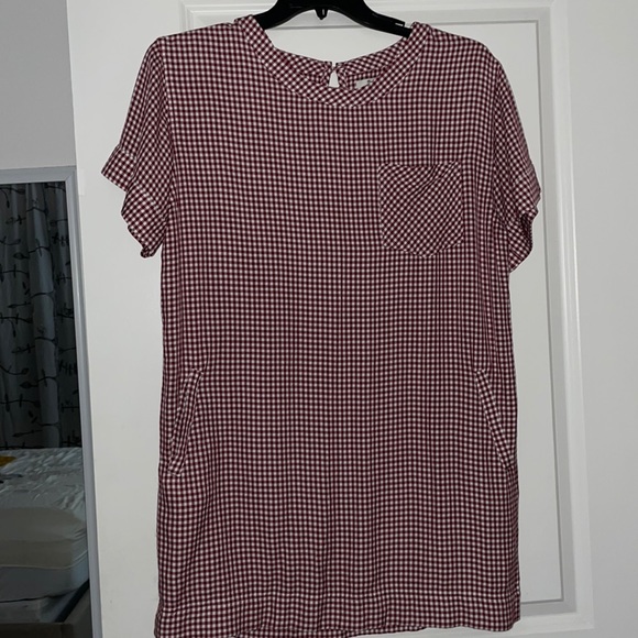 Madewell Plaid Drop Dress with Pockets - Picture 1 of 3